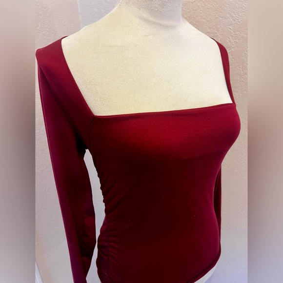 NWT Urban Outfitters Silence + Noise Victoria Long Sleeve, Square Neck Top, L - Picture 6 of 11